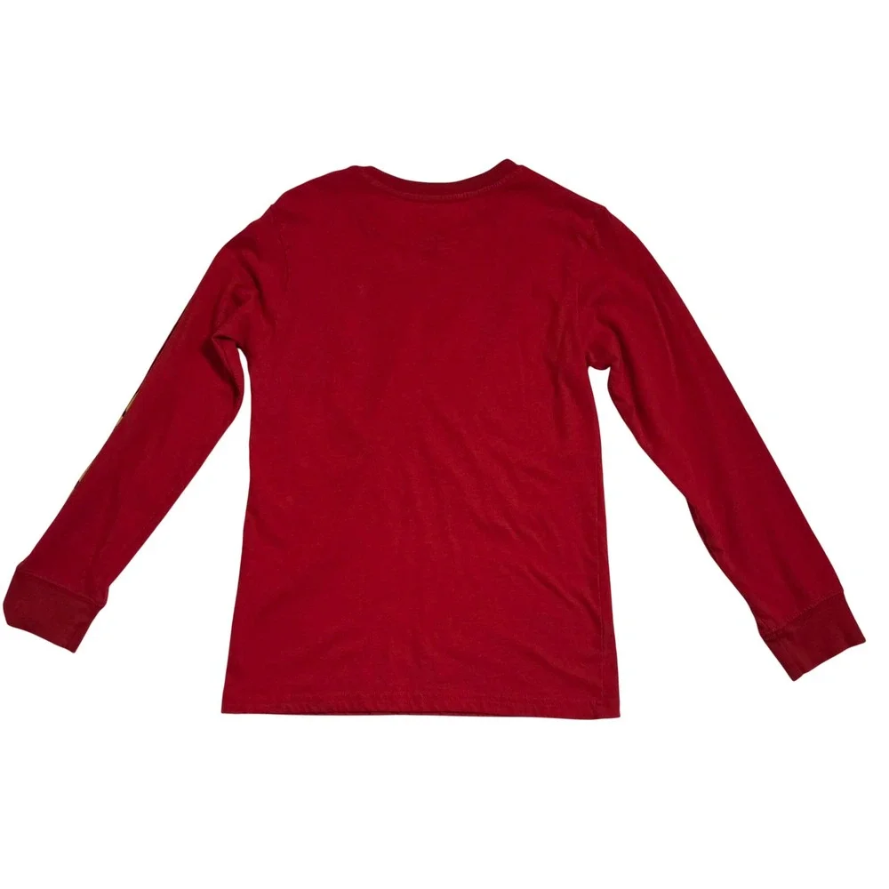 Nintendo Mario Kart Kids Red Long Sleeve Graphic T-Shirt Size L Mario Luigi